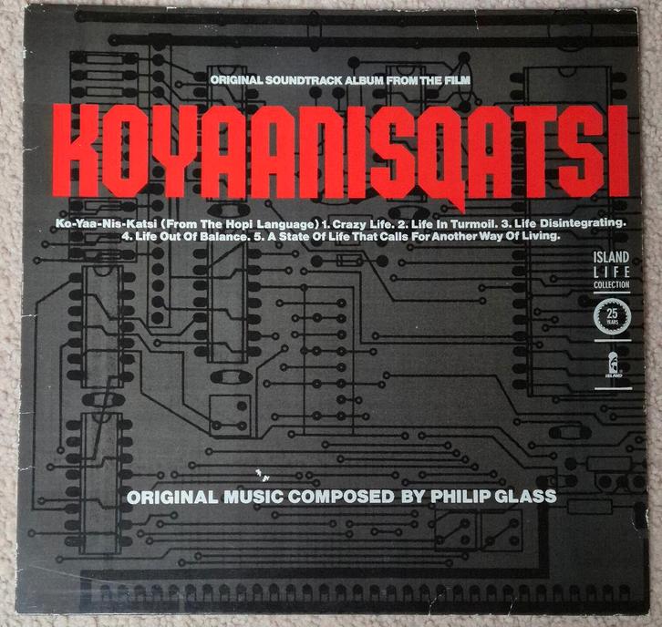 Philip Glass ‎– Koyaanisqatsi (Original Soundtrack Album), Cd's en Dvd's, Vinyl | Pop, Gebruikt, 1980 tot 2000, 12 inch, Ophalen of Verzenden