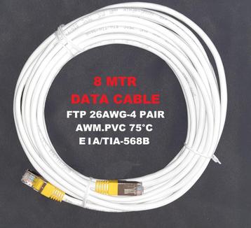 DATA CABLE 8 MTR FTP 26AWG-4 PAIR AWM.PVC 75C EIA/TIA-568B beschikbaar voor biedingen