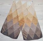 leuke bruin, oranje, beige sjaal met ruiten, €2 verzendkstn!, Kleding | Dames, Mutsen, Sjaals en Handschoenen, Verzenden, Zo goed als nieuw