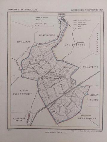 112 / Litho uit 1867 door J. Kuyper van Nieuwenhoorn ZH beschikbaar voor biedingen