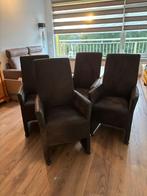 4 hele mooie Eettafelstoelen, Huis en Inrichting, Zo goed als nieuw, Vier, Grijs, Ophalen