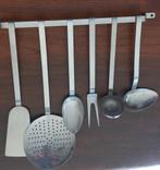 Leuke vintage lepelrek, glad model, Hendi, 7-delig, Ophalen of Verzenden