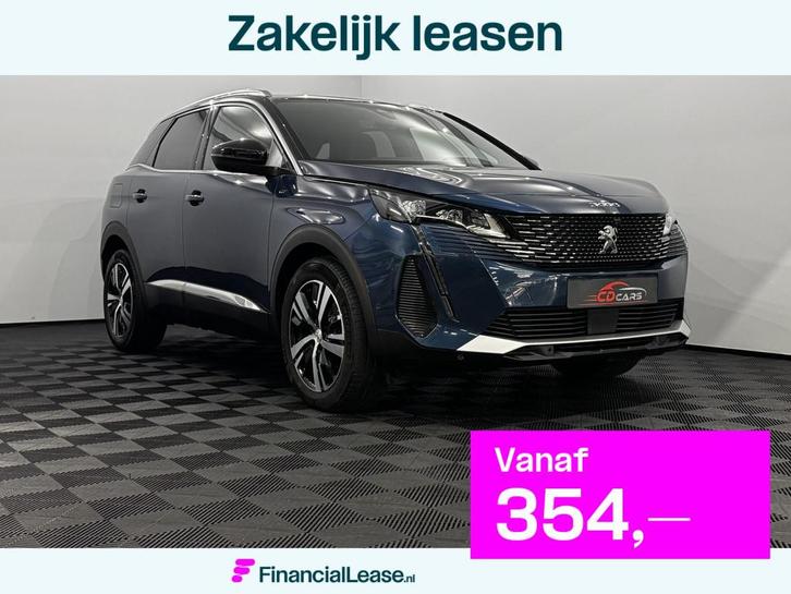 Peugeot 3008 1.2 Hybrid 136 GT Half leder, 360 Camera, Navi,, Auto's, Peugeot, Bedrijf, Lease, Financial lease, 360° camera, ABS