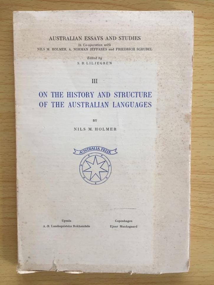 Over de geschiedenis en structuur van de Australische talen, Boeken, Overige Boeken, Gelezen, Ophalen of Verzenden