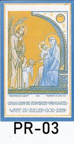 pr03 prentje die vlekkeloos van handen is en rein van hart, Ophalen of Verzenden, Zo goed als nieuw, Kaart of Prent