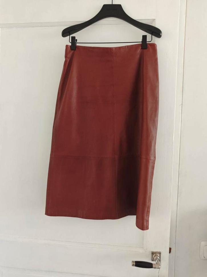 Claudia Strater leren rok warm bruin XS als nieuw!, Kleding | Dames, Rokken, Zo goed als nieuw, Maat 34 (XS) of kleiner, Bruin