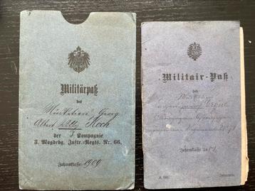 Mismatched militärpaß 1887 met hoes 1909 beschikbaar voor biedingen