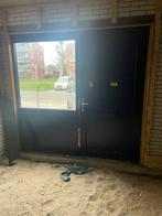 Aluminium deur plus kozijn, Doe-het-zelf en Verbouw, Deurkozijn, Zo goed als nieuw, Hout, Ophalen