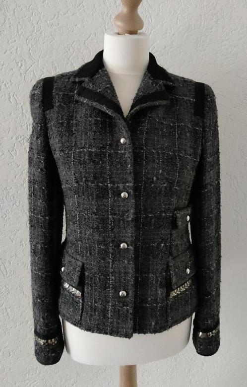 Rena Lange colbert antraciet gemêleerd met ruit, Kleding | Dames, Jasjes, Kostuums en Pakken, Zo goed als nieuw, Jasje, Maat 38/40 (M)