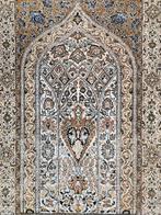 Handmade Persian silk Qum carpet Mirab Ghoum 83x128cm, Persian, 100 tot 150 cm, Generic@example.com, Zo goed als nieuw