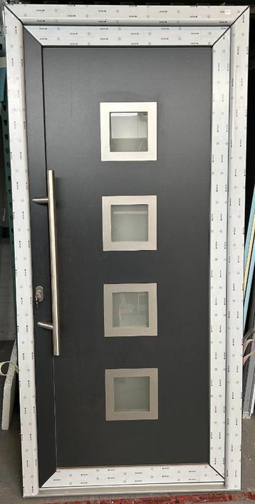 Kunststof voordeur 102 x 216 cm Links kleur Antraciet 7016 beschikbaar voor biedingen