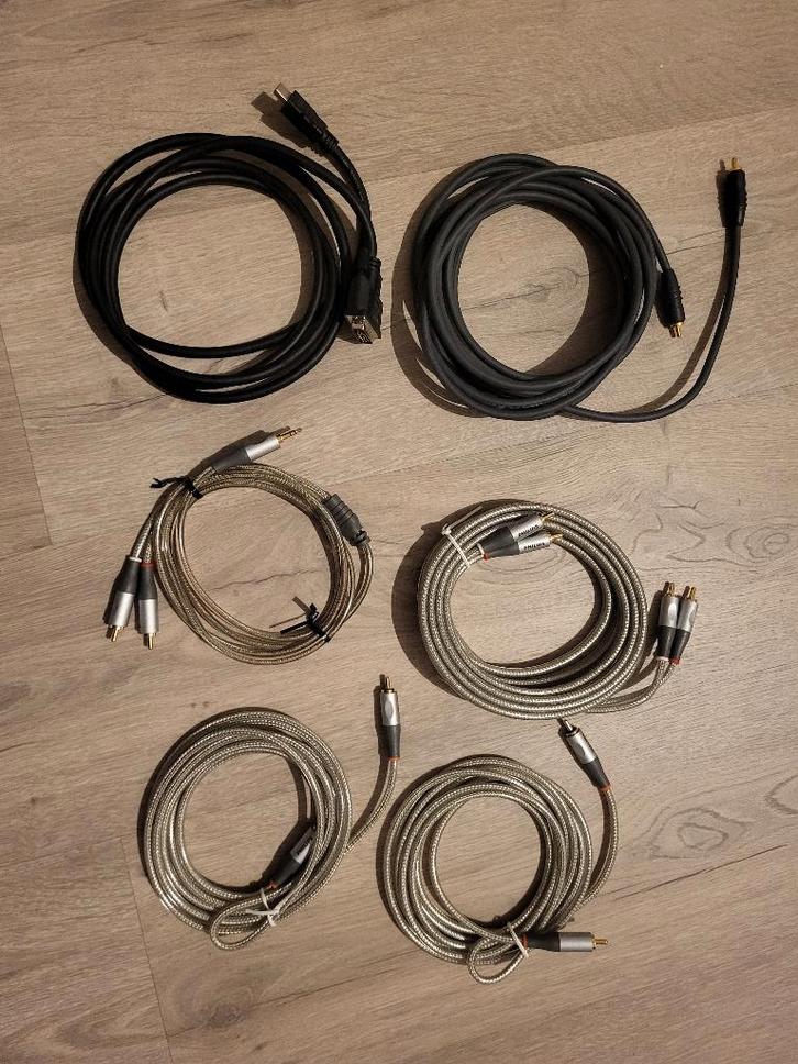 Diverse kabels, audio, dvi, tulp, jack, Audio, Tv en Foto, Audiokabels en Televisiekabels, Nieuw, Overige kabels, 2 tot 5 meter