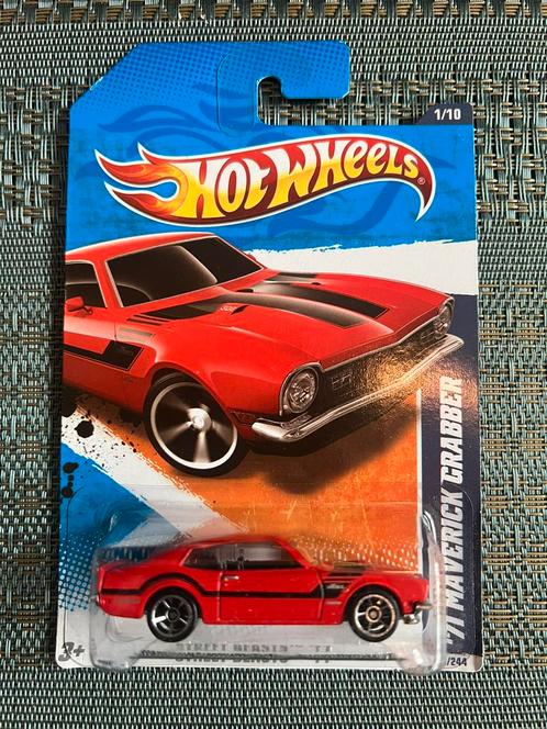Hotwheels 1971 Ford Maverick Grabber, Hobby en Vrije tijd, Modelauto's | Overige schalen, Zo goed als nieuw, Auto, Ophalen of Verzenden