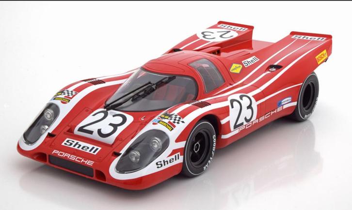 Porsche 917K 24H France 1970 SCHAAL 1/12 Norev ref. 127501, Hobby en Vrije tijd, Modelauto's | 1:5 tot 1:12, Nieuw, Auto, 1:9 t/m 1:12