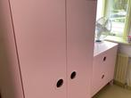 Roze BUSUNGE kledingkast + ladekast, Ophalen, Kast, 50 tot 70 cm, 105 cm of meer