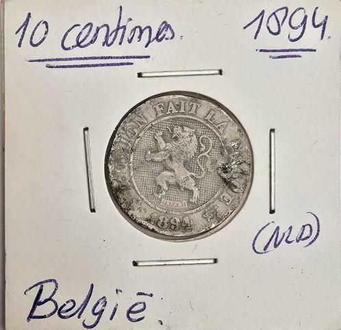 Belgie 10 centimes 1894, Postzegels en Munten, Munten | België, Ophalen