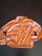 Oranje/lila Mango overslagtop - Maat 36/S, Kleding | Dames, Tops, Mango, Oranje, Ophalen of Verzenden, Zo goed als nieuw