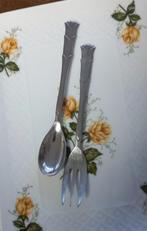 Set van ( thee)lepeltje en ( gebaks)vorkje, Gero, nr. 453, Antiek en Kunst, Curiosa en Brocante, Ophalen of Verzenden