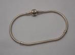 Pandora zilveren armband met bol slot 20,5 cm nr.253, Verzenden, Zo goed als nieuw, Zilver, Zilver