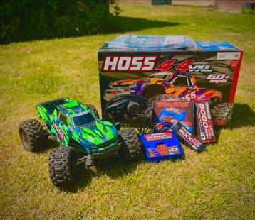 Traxxas hoss met alle toebehoren en aantal upgrades beschikbaar voor biedingen