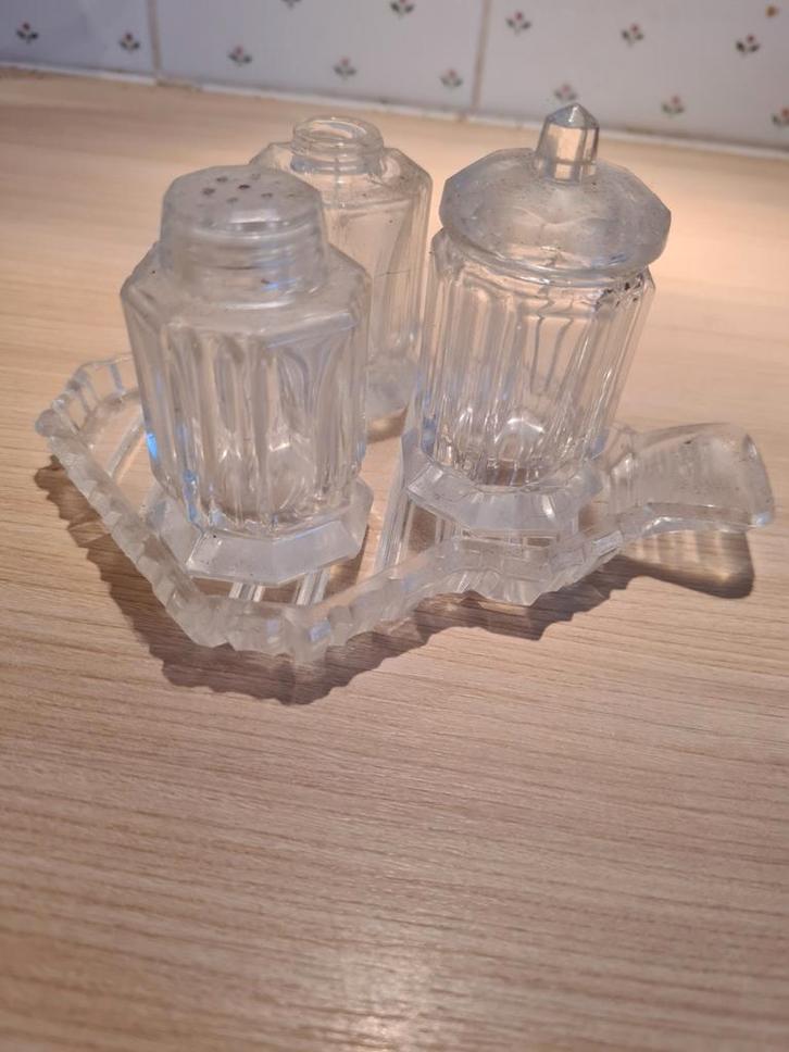 Zout en peper en .... stelletje., Antiek en Kunst, Antiek | Glas en Kristal, Ophalen of Verzenden