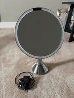 Simplehuman Sensor Spiegel - Vergrootspiegel met Licht, Ophalen, Minder dan 50 cm, Rond, Zo goed als nieuw