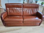 Ruime twee zitsbank van "Echt-leder" van Prominent, Huis en Inrichting, Banken | Bankstellen, Ophalen, 75 tot 100 cm, Tweepersoons