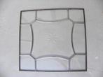 Glas in chroom paneel met ster, Antiek en Kunst, Ophalen of Verzenden