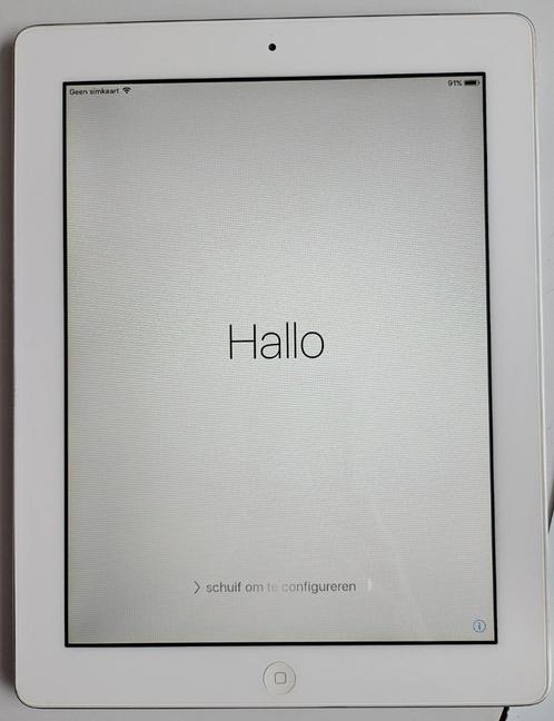 ipad 2 - A1396, Computers en Software, Apple iPads, Zo goed als nieuw, Apple iPad, Wi-Fi en Mobiel internet, 10 inch, 64 GB, Wit