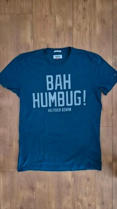 Tommy Hilfiger shirt maat M, Kleding | Heren, T-shirts, Zo goed als nieuw, Maat 48/50 (M), Blauw, Ophalen of Verzenden