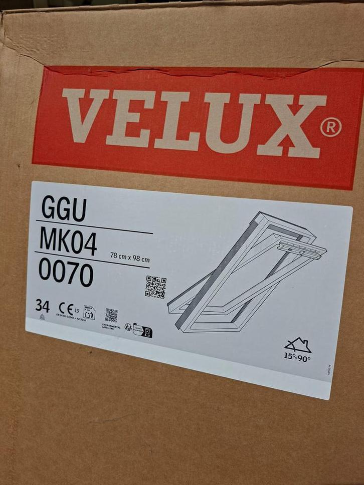 2 stuks Velux MK04 met gootstuk NIEUW, Doe-het-zelf en Verbouw, Glas en Ramen, Nieuw, Dakraam, 80 tot 120 cm, Minder dan 80 cm