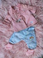 leuke roze rib jas en stoer roekje babyborn /grote zus, Ophalen of Verzenden, Zo goed als nieuw, Babypop