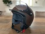 Nieuwe Vinz bruin lederen scooterhelm Medium, Ophalen of Verzenden, Nieuw, Medium