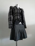 Benetton rok wol en viscose met Denny Rose gilet Nieuw, Maat 38/40 (M), Nieuw, Ophalen of Verzenden, Grijs