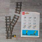 Lego 9v 2859 rechter wissel met ijzeren geleiding, Ophalen of Verzenden, Zo goed als nieuw, Complete set, Lego