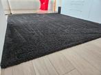 Luxe wollen vloerkleed/karpet zwart hoogpolig 3x3 meter, Ophalen, Zwart, Vierkant, 200 cm of meer