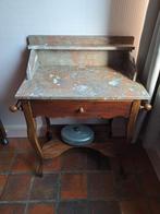 Brocante toilettafel, marmer blad, Ophalen, Zo goed als nieuw