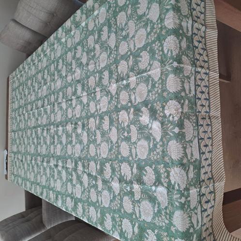 Prachtig NiEUW tafelkleed blockprint uit India, Huis en Inrichting, Tafelkleden, Nieuw, Rechthoek, Ophalen of Verzenden