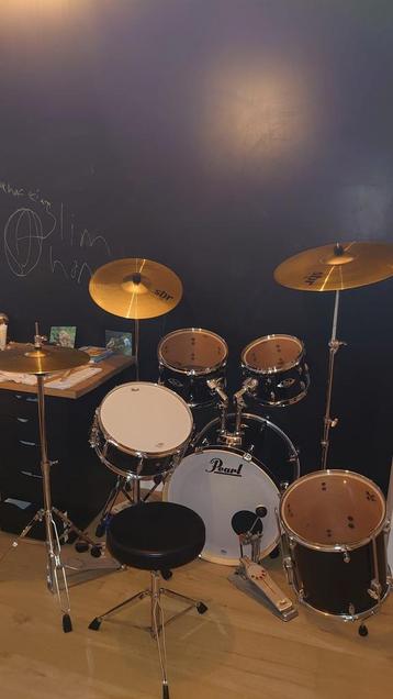 Pearl Export Drumstel - Jet Black beschikbaar voor biedingen