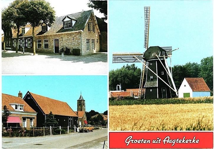 914040 Aagtekerke Zeeland Gelopen met postzegel, Verzamelen, Ansichtkaarten | Nederland, Gelopen, Zeeland, 1960 tot 1980, Ophalen of Verzenden