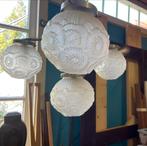 Antieke Art Deco Lamp met 4 Glazen Bollen, Ophalen