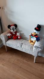 Schattig brocante bankje en opbergbox samen voor 40 €, Huis en Inrichting, Banken | Sofa's en Chaises Longues, Ophalen, Minder dan 75 cm