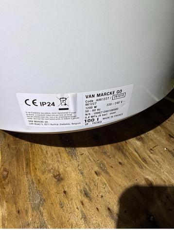 boiler van 100 liter Marcke Go elektrische beschikbaar voor biedingen