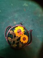 onderzetter gietijzer met zonnebloemen, Huis en Inrichting, Woonaccessoires | Onderzetters, Ophalen of Verzenden, 'T Olde Gre-j