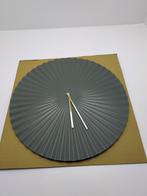 KARLSSON wandklok Sensu XL steel jungle green, doos beschadi, Huis en Inrichting, Woonaccessoires | Klokken, Info@mystore.nl, Wandklok