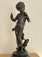 A Moreau (1834-1917) groot Sculptuur   Jongen in Brons, Antiek en Kunst, Ophalen of Verzenden