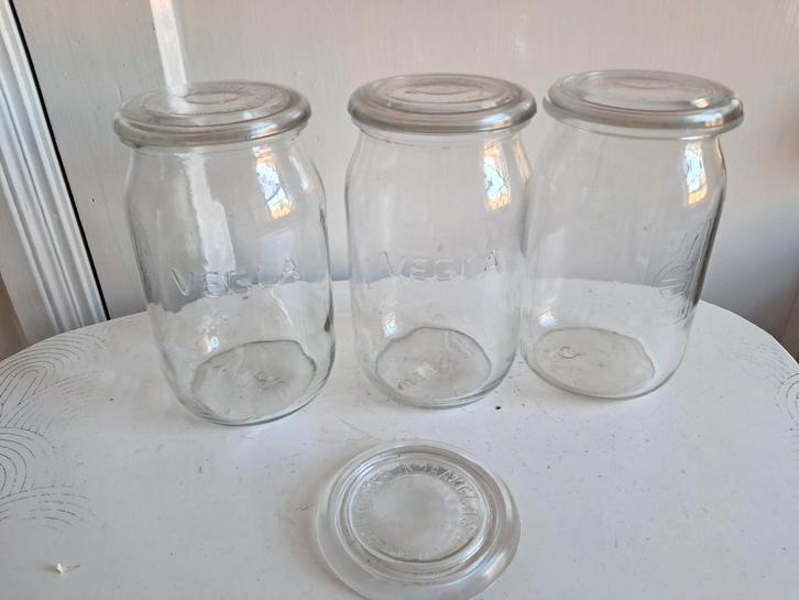 Vintage Vegla Melkflessen - en andere melkflessen, Antiek en Kunst, Antiek | Glas en Kristal, Ophalen of Verzenden