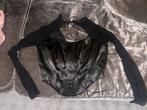 Zwarte Corset Top - Maat M, Maat 38/40 (M), Zwart, Ophalen of Verzenden, Zo goed als nieuw