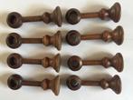 Wandsteun voor roede 20 mm - donker hout - NIEUW - 14 cm, Ophalen of Verzenden, Nieuw