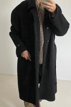 Antraciet grijs zwart Cashmere and Wool lange mantel 56, Cashmere and wool, Zwart, Maat 56/58 (XL), Ophalen of Verzenden